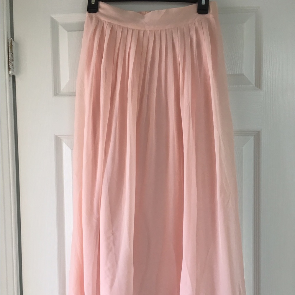 Chiffon long skirt