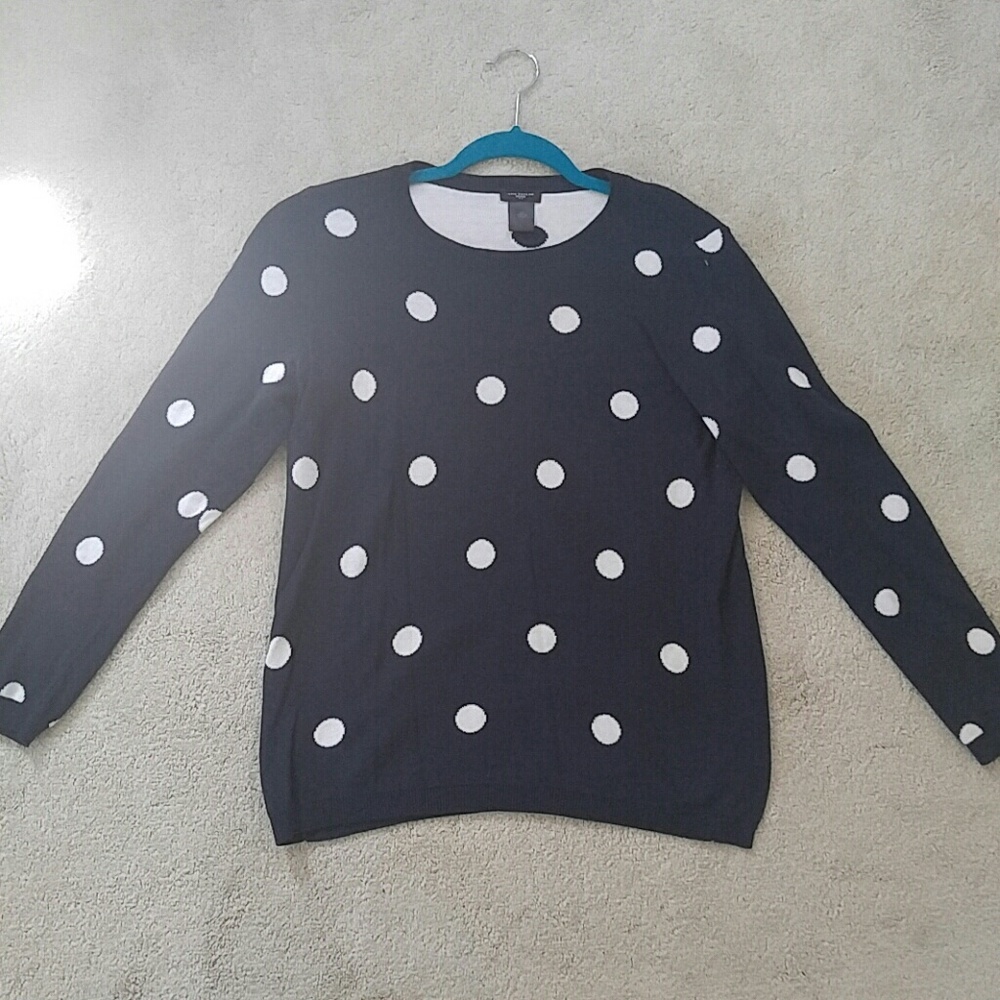 Polka dot sweater
