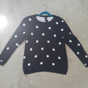 Polka dot sweater