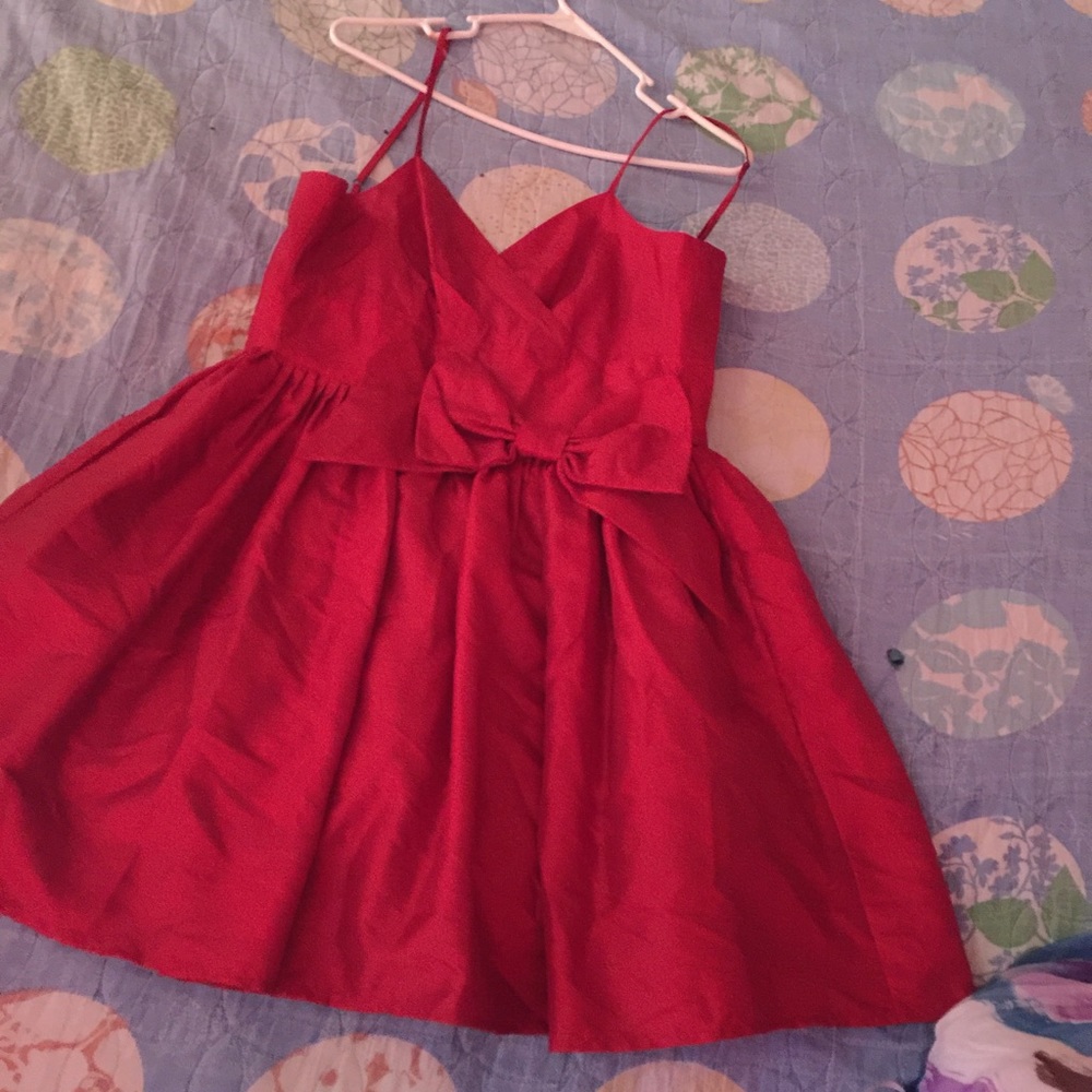 Red cocktail dress