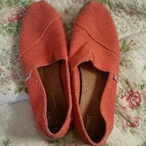 Orange toms. Worn once.