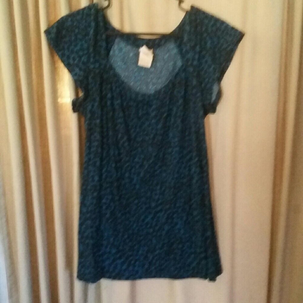 Blue and black shirt