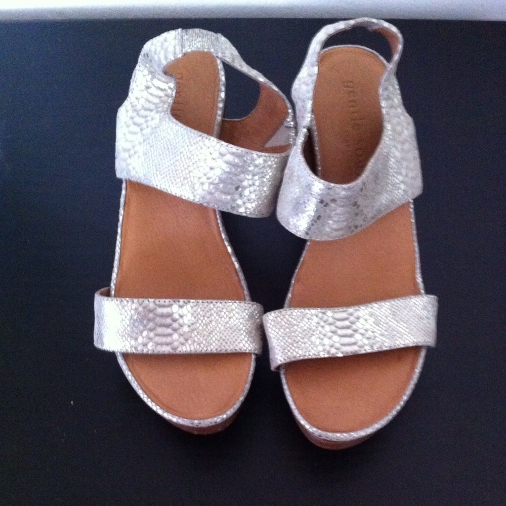 Women's Gentle Souls Metallic Wedge Heel