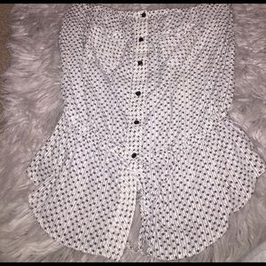 Forever 21 strapless shirt