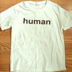 "Human" t shirt