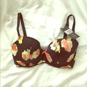 Floral Heidi Klum Intimates Bra NWT, 30E