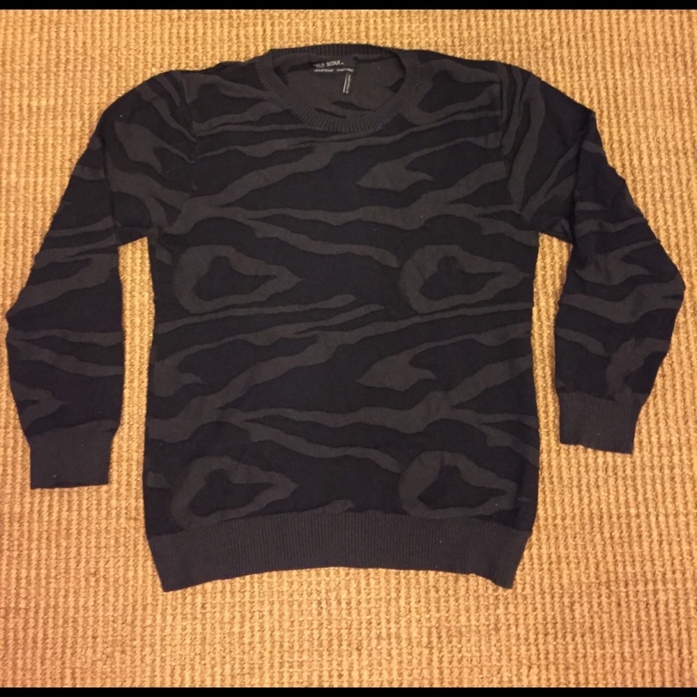 Field scout topography knit sweater