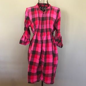 PINK Victoria's Secret plaid tunic top