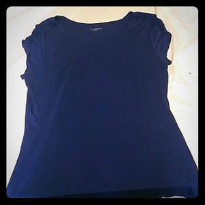 Dark blue with lace shoulders