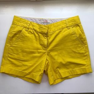 Yellow J. Crew Shorts