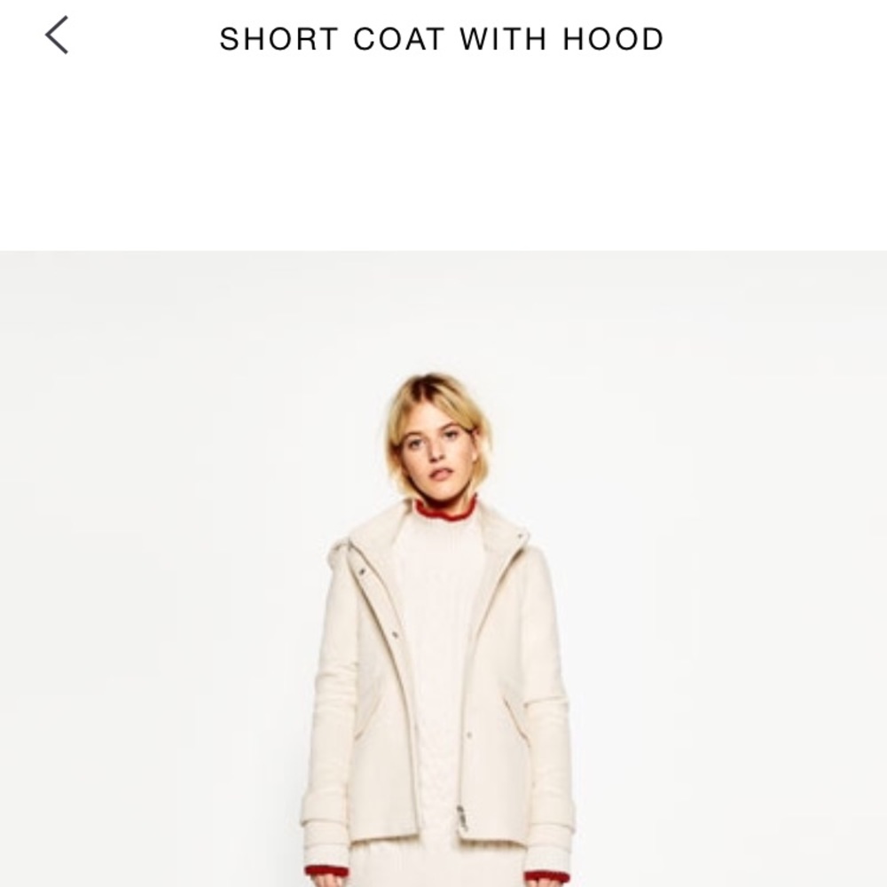 Short coat with hood