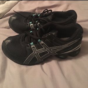 Black Asics sneakers