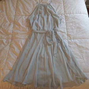 Nouvelle AMSALE halter keyhole neck Chiffon Dress