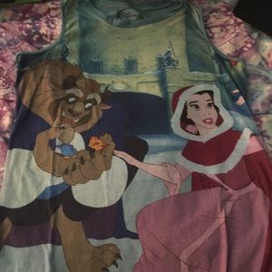 Disney Beauty and the Beast sleeveless shirt