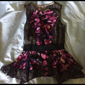 New BCBG peplum top
