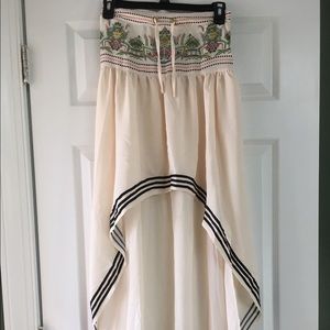 High low bohemian skirt