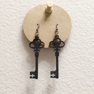 Laser Cut Key Earrings