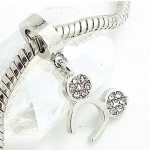 New Mickey Mouse Disney Ears 925 Sterling Silver