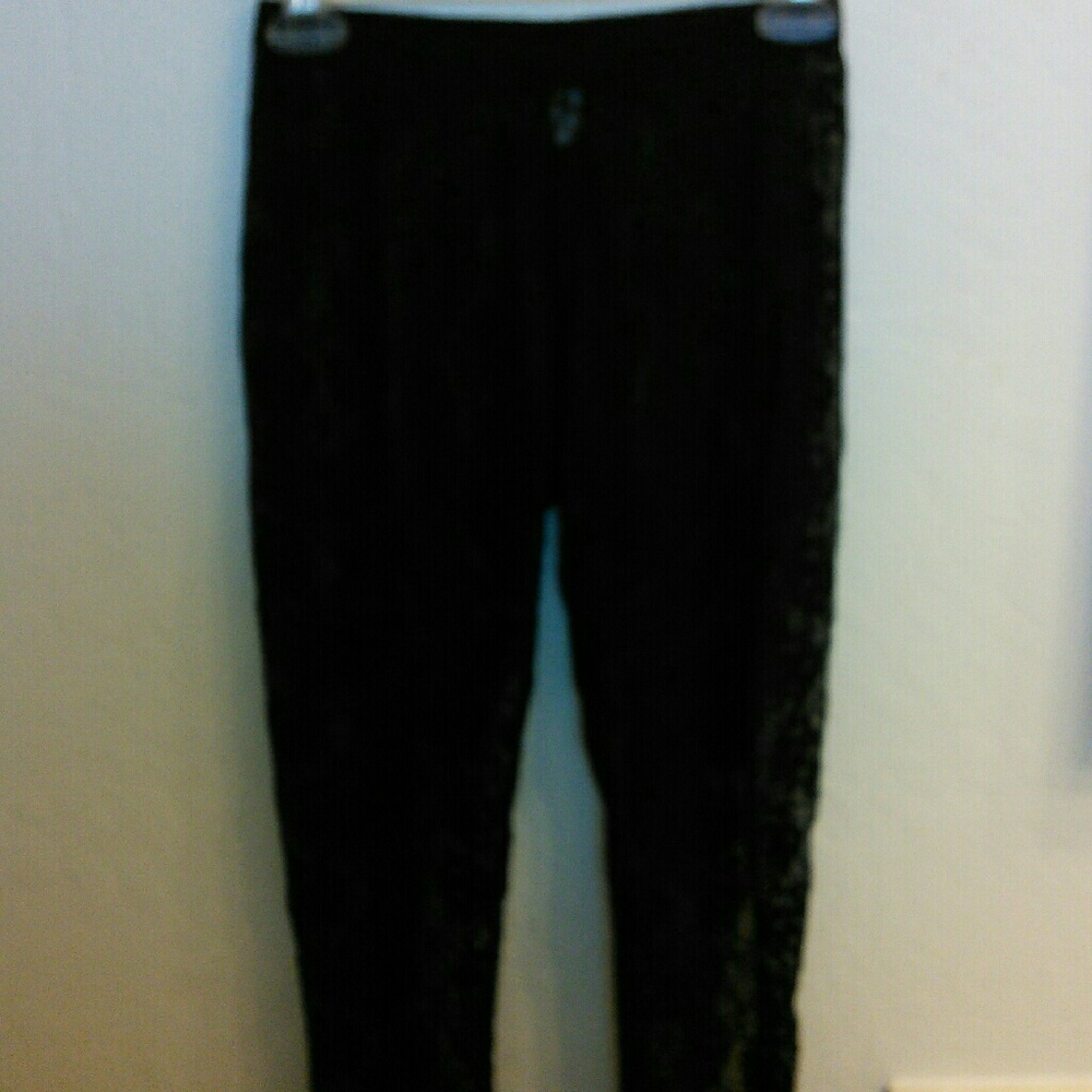 Black Lace Leggings