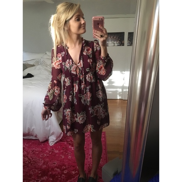 Floral Babydoll Dress - Picture 1 of 3