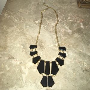 Abstract Black Necklace