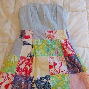 Lilly Pulitzer Blossom summer patchwork Dress