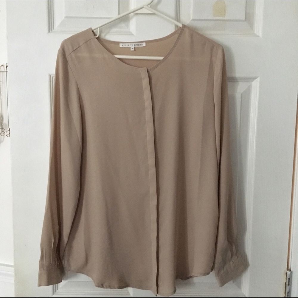 Taupe blouse
