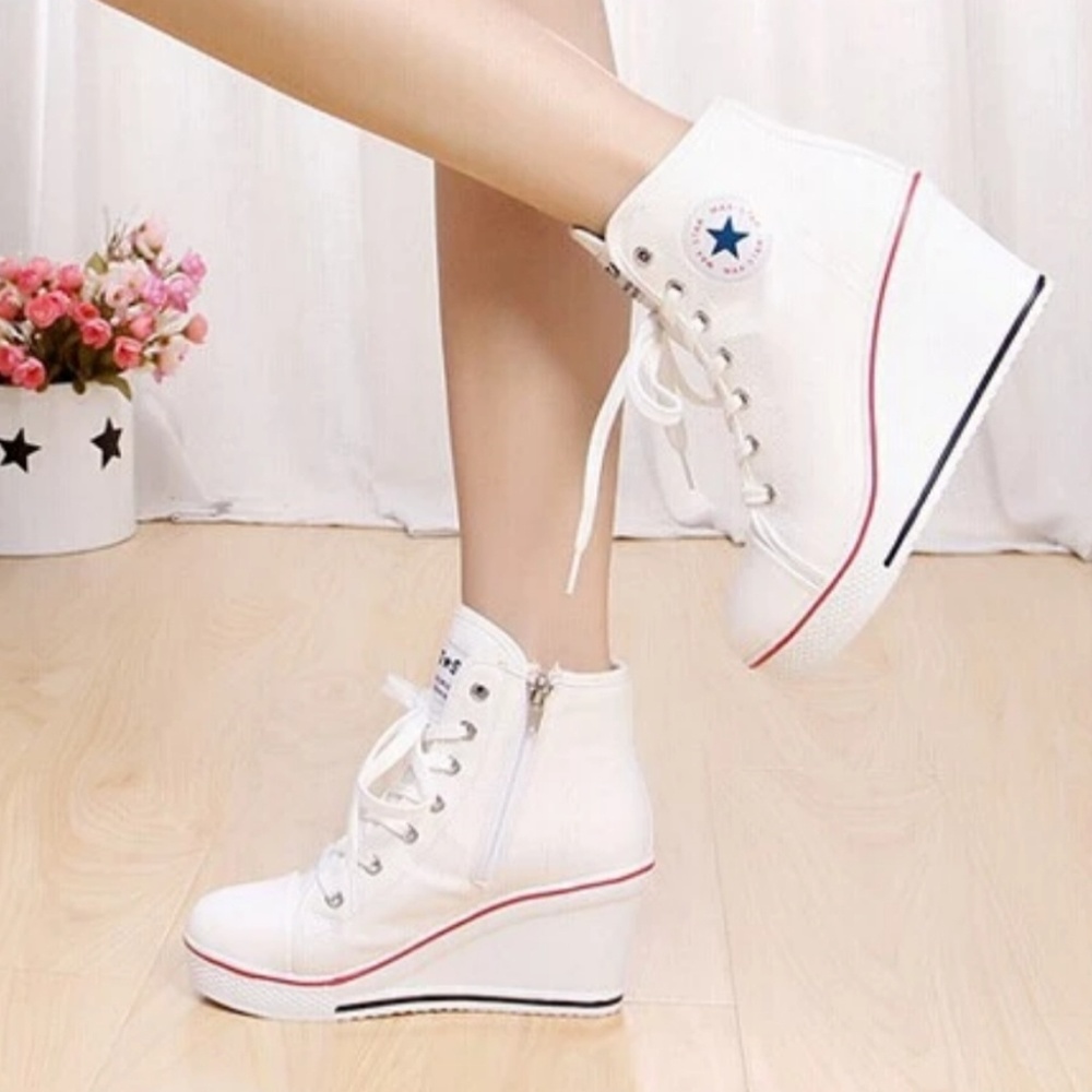 Converse wedge shoes
