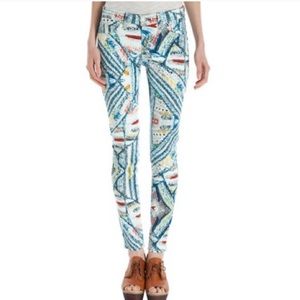 rag & bone Jeans - Hues of Blue and Coral Rag & Bone Jeggings rag & bone Jeans - Hues of Blue and Coral Rag & Bone Jeggings