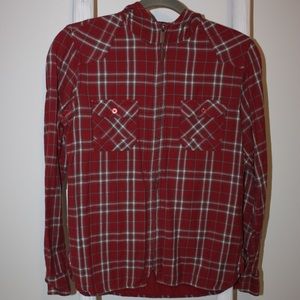 Plaid Zip-up Hoodie