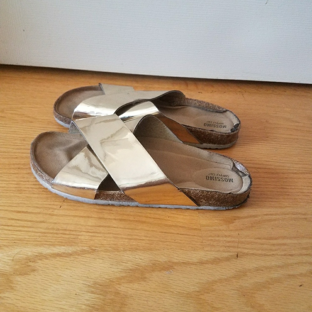 Gold sandals
