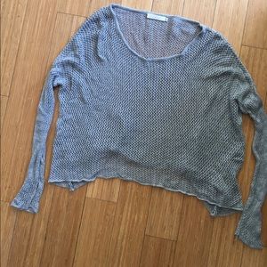 BP Nordstrom Blue Overlay Top