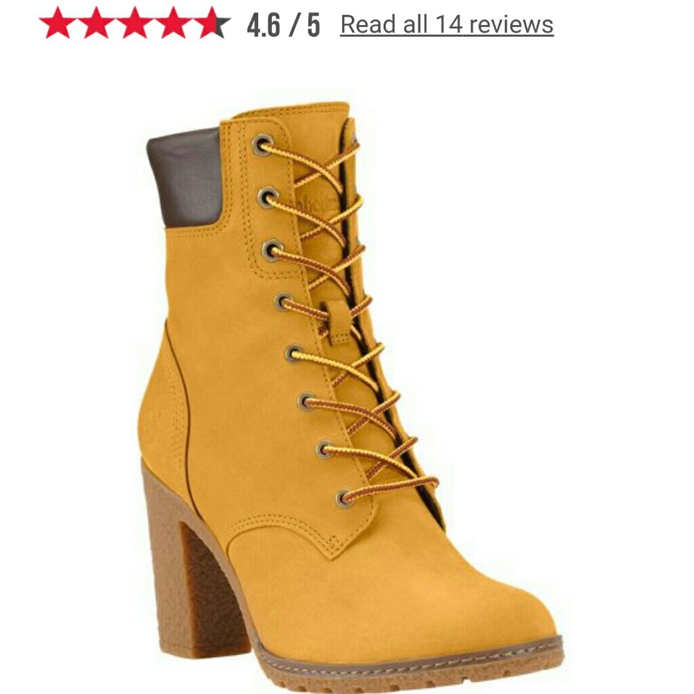 Women's heeled Timberland boots