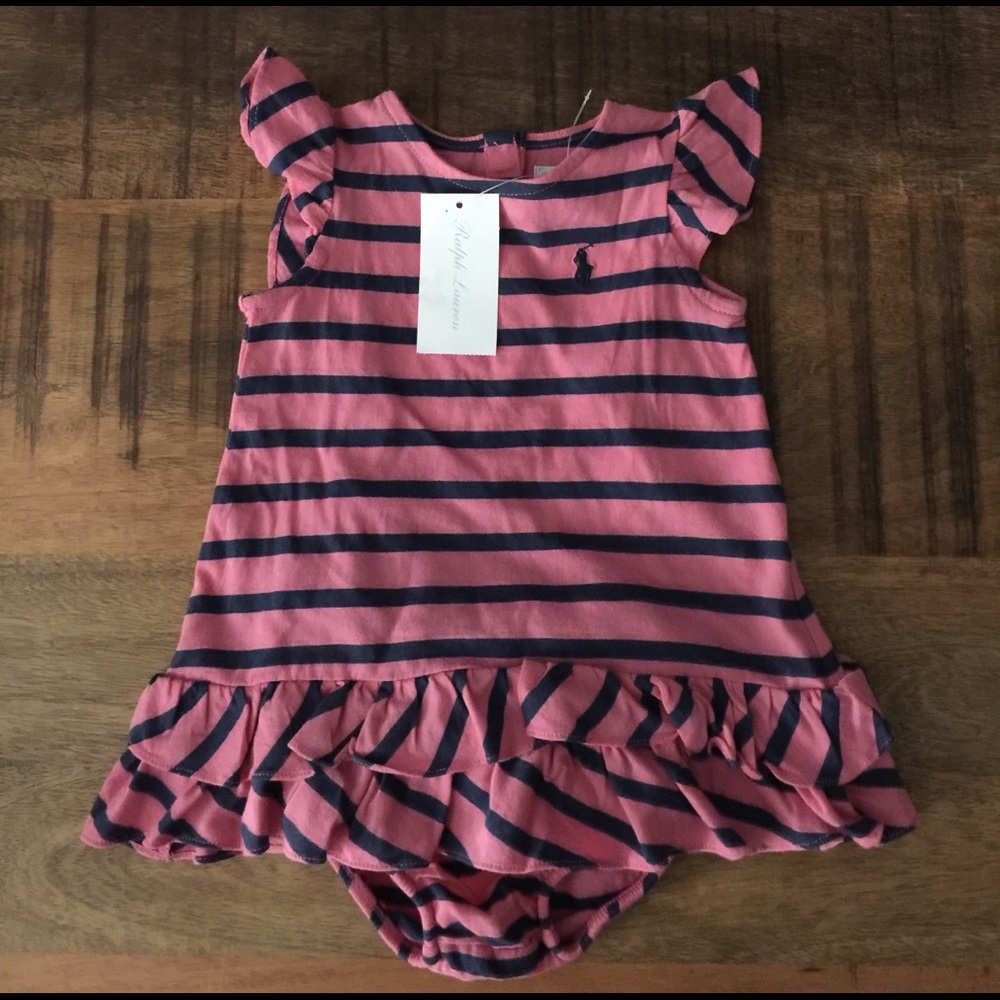 Ralph Lauren Baby Striped Dress 3 months