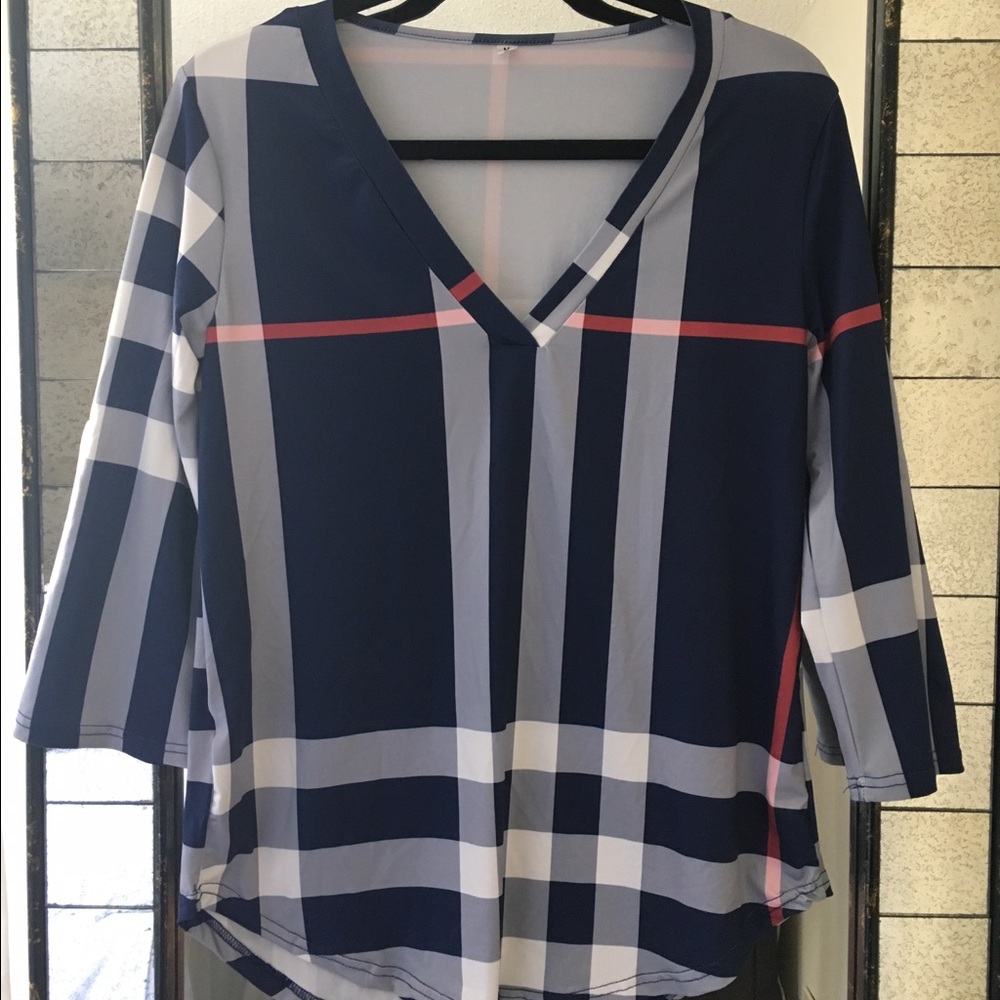 Plaid Blouse