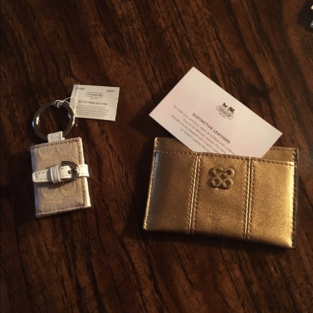 Coach Key chain n card holder