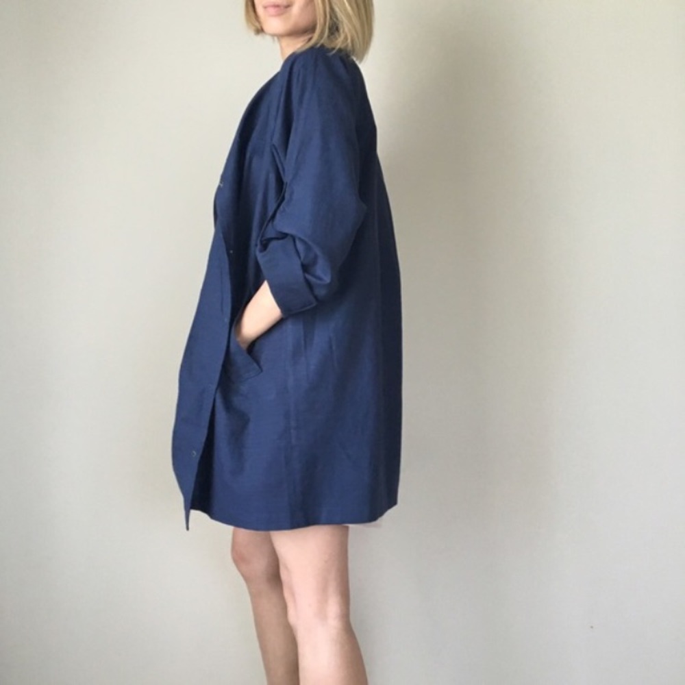 Jackie light duster with pocket button down jacket - Picture 2 of 3