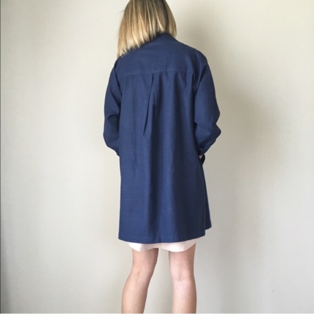 Jackie light duster with pocket button down jacket - Picture 3 of 3