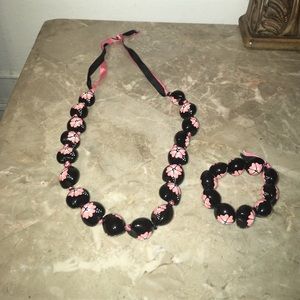 Chinese Blossom Necklace & Bracelet Set
