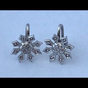 Bejeweled crystal rhinestone screw back earrings