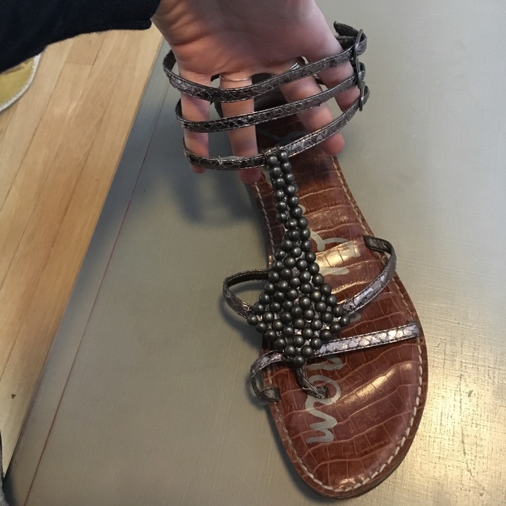 Silver sandals