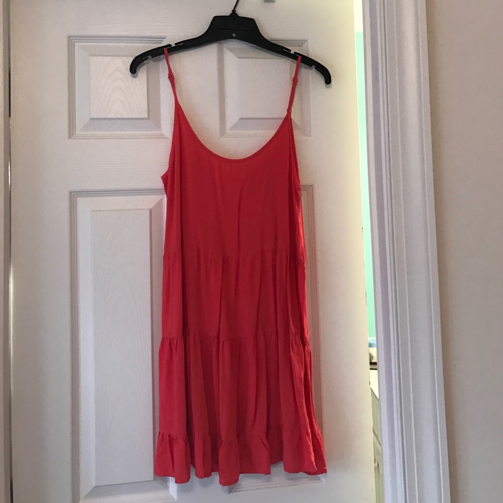 Red baby doll dress