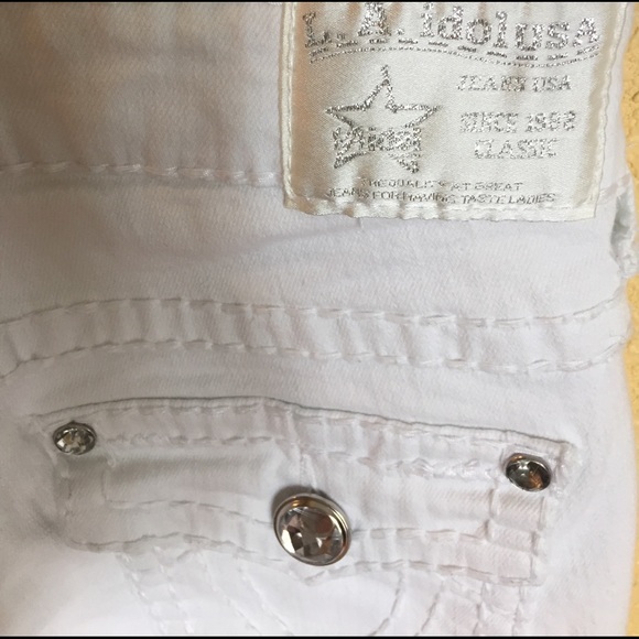 White L.A. Idol USA classic capris - Picture 4 of 4
