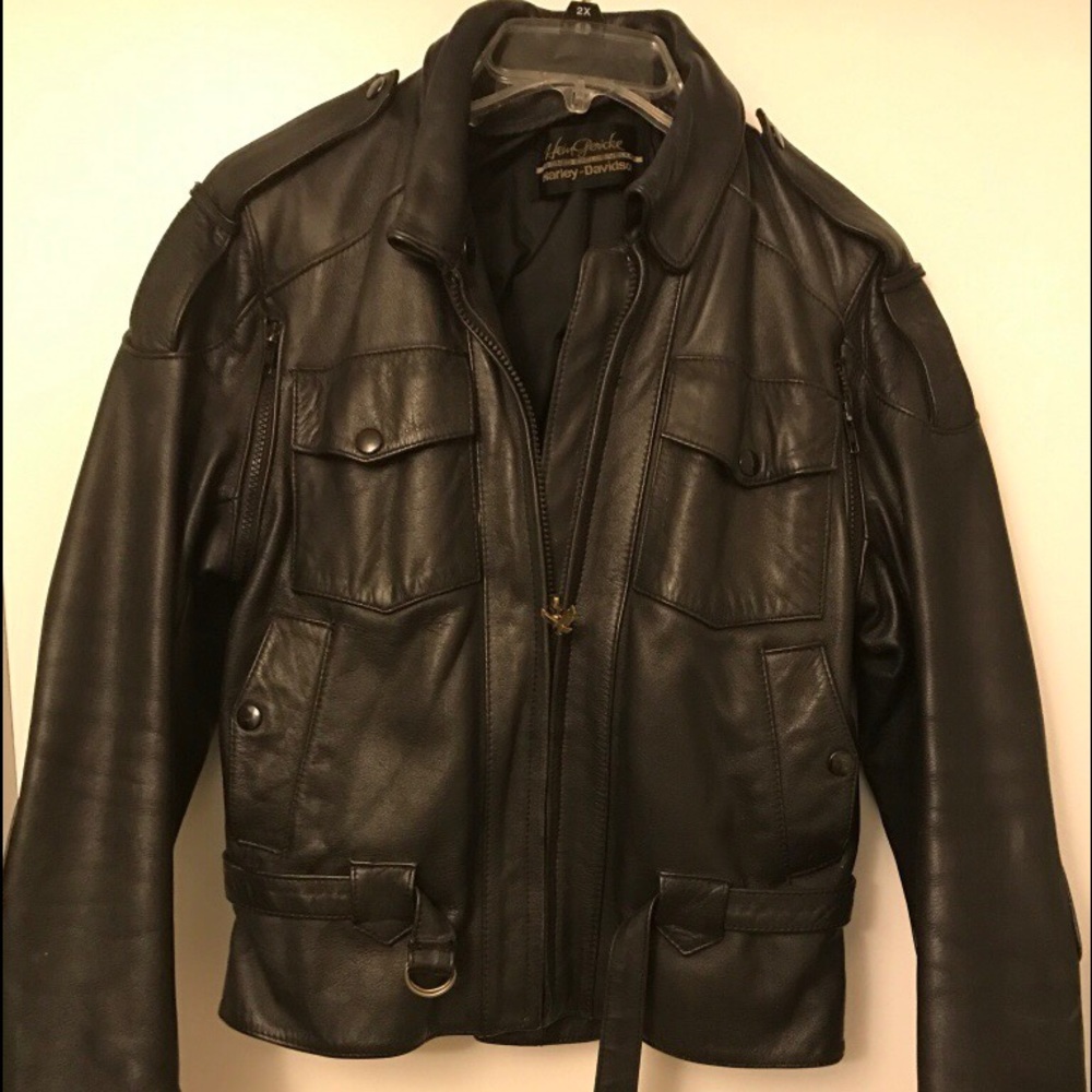 SOLD ON DEPOP Harley Davidson Moto Jacket