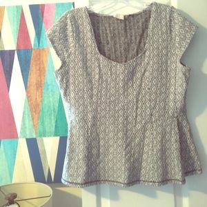 Anthropologie peplum top