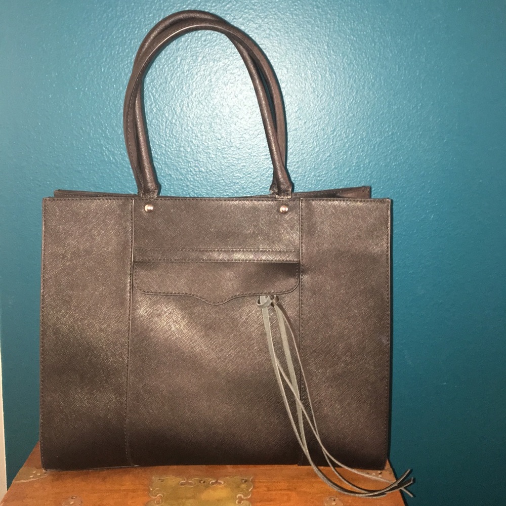 Rebecca Minkoff Medium Pebbled Leather black tote