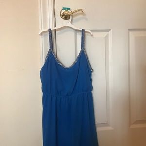 Francesca's blue dress