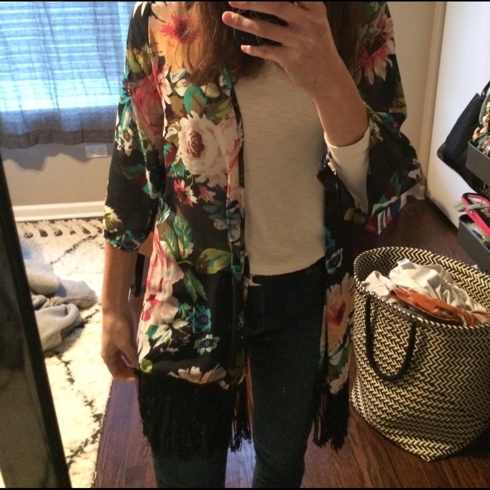 Floral robe