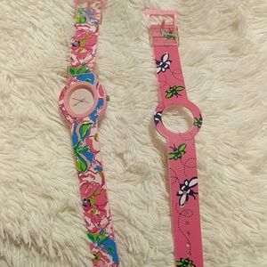 Lilly Pulitzer interchangeable watch set