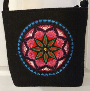 Folk Felt Boho Crossbody Bag